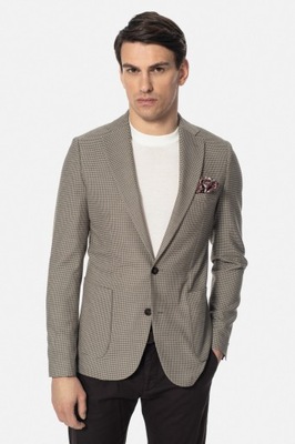 MARYNARKA PIANELLO BEŻOWA SLIM FIT JEDNORZĘDOWA 50