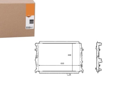 РАДИАТОР ДВИГАТЕЛЯ NRF 5Q0121251EA 480092N