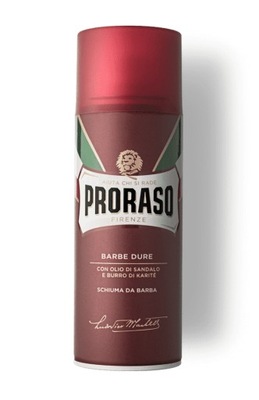 PRORASO SHAVING FOAM BARBE DURE PIANKA DO GOLENIA