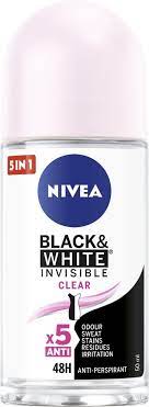 Nivea Black&White Invisible Clear Roll-on