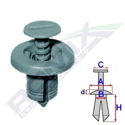 ШТИФТ ДЮБЕЛЬ УНИВЕРСАЛЬНИЙ 8MM RENAULT X10SZT