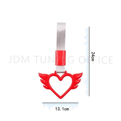 HEART WING TSURIKAWA RING HEART JDM TRAIN MIKROAUTOBUSAS HANDLE HAND STRAP STYL~58739 