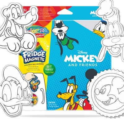 Magnesy dla dzieci na lodówkę Mickey 4 wzory