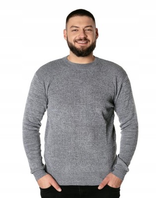 Gładki Sweterek Sweter Męski Klasyczny Półgolf 2330-01 r 7XL