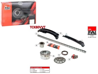 Fai набір ланцюга розподільного валу toyota 1,0 vvt-i aygo фото №1
