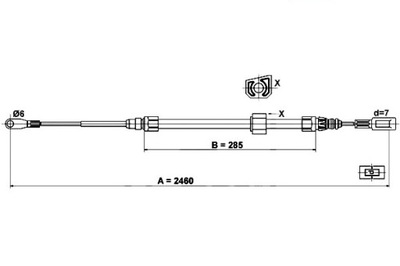 CABLE HAM. RECZ. DB P. SPRINTER 95-  