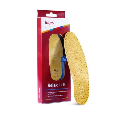 Skórzane wkładki do butów dla dzieci - Kaps Relax Kids