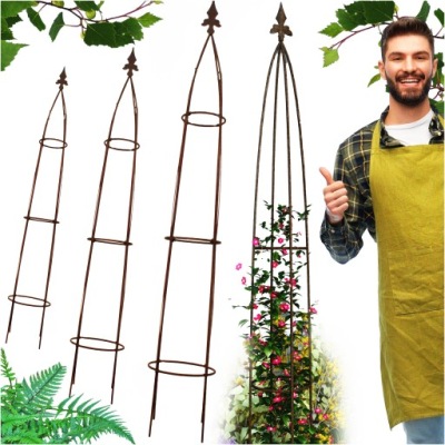 PERGOLA PODPORA OGRODOWA TARASOWA METALOWA NA RÓŻE TREJAŻ KWIATY 180 CM