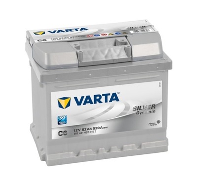 АКУМУЛЯТОР VARTA SILVER C6 12V 52AH 520A P+