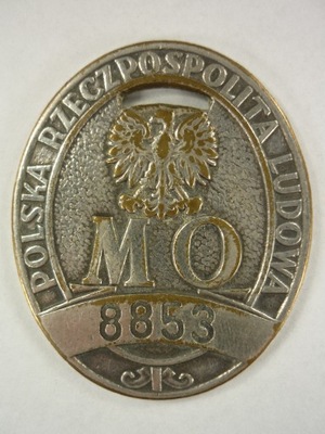 Odznaka - blacha - MO - milicja - PRL