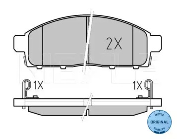 КОЛОДКИ ТОРМОЗНЫЕ MITSUBISHI MEYLE