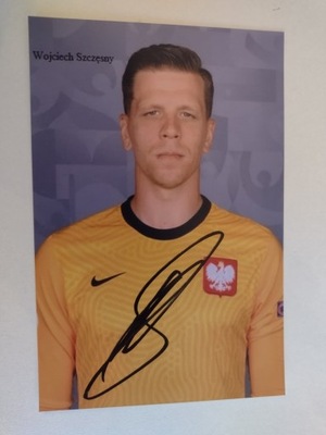 Zdjęcie 10x15 autograf Polska Wojciech Szczęsny Euro 2020