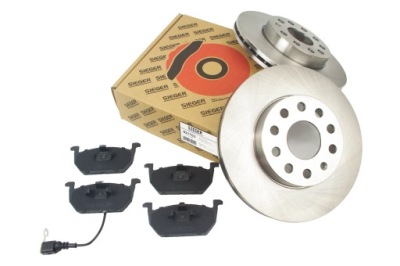 Набор тормозные диски тормозные 276mm + тормозные колодки перед vw golf vii 2012-2017r. фото №1