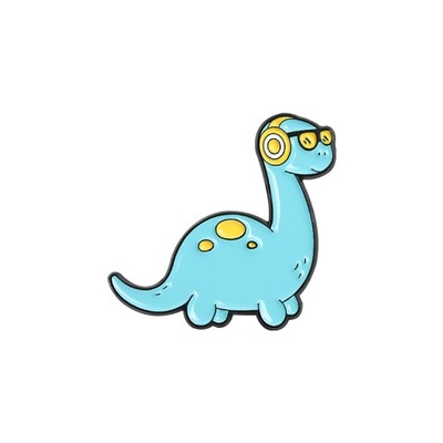 Moda śliczne dinozaur odznaka kreatywna kreskówka