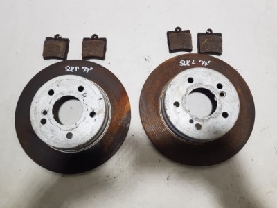 Гальмівні диски задня задні гальмівні колодки mercedes slk r171 w171 3.0 3.5 бензин фото №1