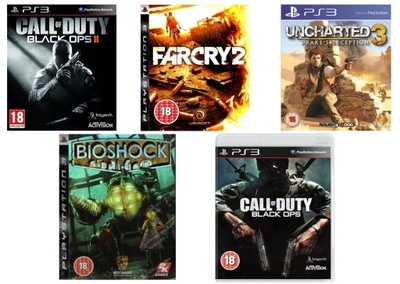 TANIE GRANIE UNCHARTED FAR CRY CALL OF DUTY BIOSHOCK PS3 5GIER