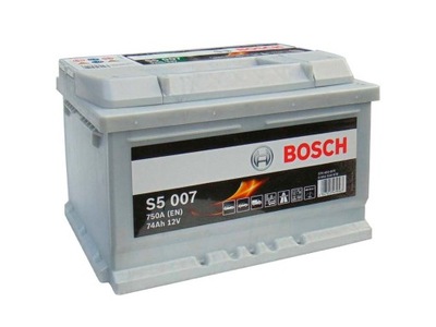 BATERÍA BOSCH 12V 74AH 750A P+ S5007  