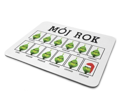 PODKŁADKA POD MYSZ gracza GRINCH mój tydzień rok
