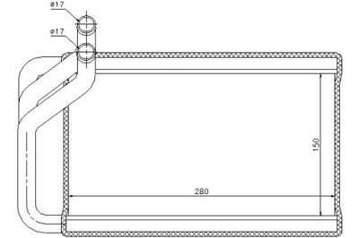 Nissens 77532 теплообмінник тепла, обігрівач салону фото №1