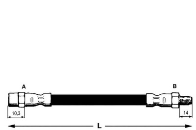 CABLE DE FRENADO LPR 803611707 443611775F HOS3173  