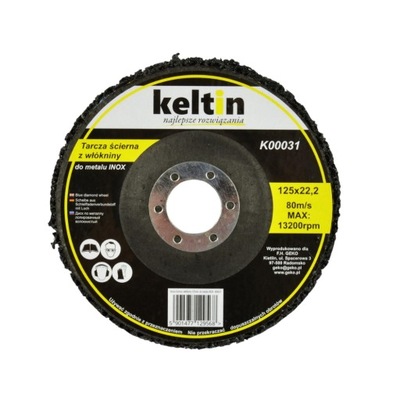 DISCO DO METALU 125MM SZLIF WLOKNINA SCIERNA INOX KELTIN K00031  