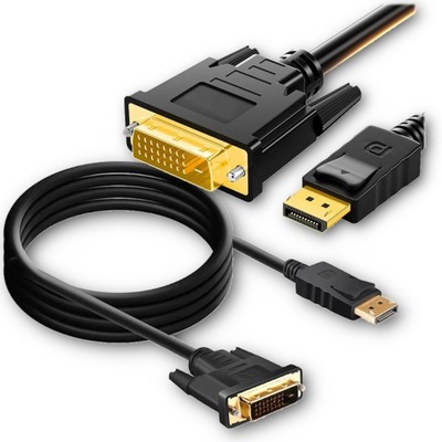 Kabel DP Displayport na DVI-D 24-1 Pin 1,8m