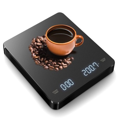 Waga kuchenna do kawy z minutnikiem, 0,1 g ~ 3 kg