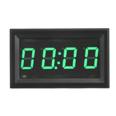 DIGITAL RELOJ AUTO DIODO LUMINOSO LED VERDE  