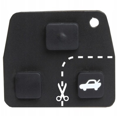 TOYOTA AVENSIS COROLLA YARIS RAV BUTTONS KEY  