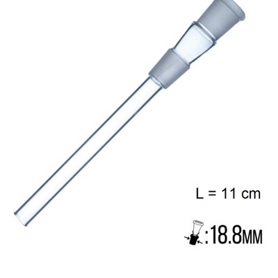 Cybuch do fajki wodnej bongo 18,8/18,8 mm L 11 cm