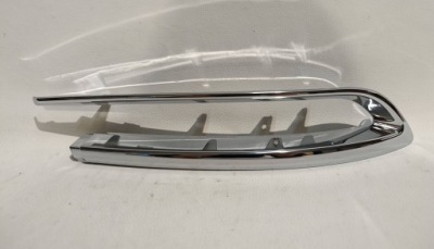 Решётка заглушка хром бампера задний правая bmw 5 f10 51127341675 фото №1