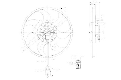 ABAKUS ВЕНТИЛЯТОР РАДІАТОРА OPEL ASTRA G ZAFIRA 02.98-10.05