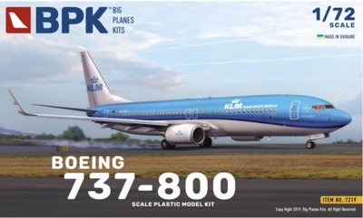 Boeing 737-800 BPK 7219 skala 1/72