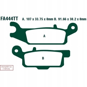 КОЛОДКИ ГАЛЬМІВНІ EBC FA444R