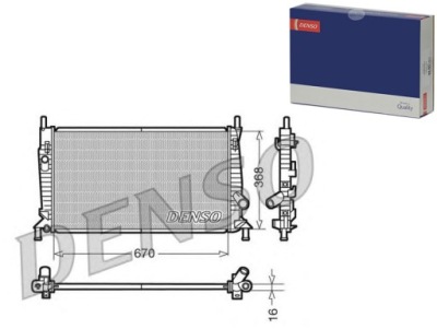 Denso drm10075 радіатор, система охолодження двигуна фото №1
