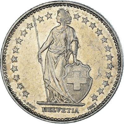 Moneta, Szwajcaria, 2 Francs, 1994