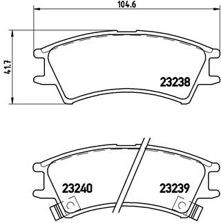 ZAPATAS DE FRENADO PARTE DELANTERA HYUNDAI ATOS VISTO  