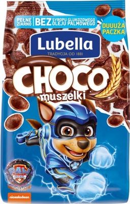 Płatki śnaidaniowe Lubella Mlekołaki Choco czekoladowe muszelki 500 g