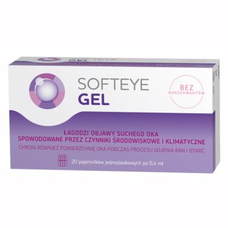 Softeye Gel krople do oczu 20 x 0,4 ml