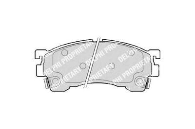 Гальмівні колодки гальмівні mazda 626 delphi ham фото №1