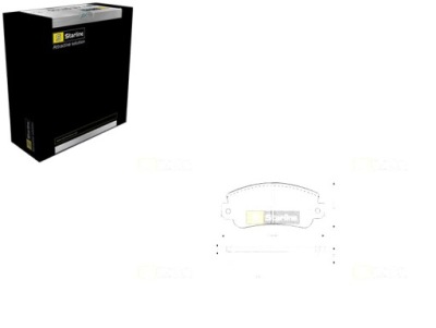 Starline гальмівні колодки гальмівні fiat panda/ uno/ seat ib фото №1
