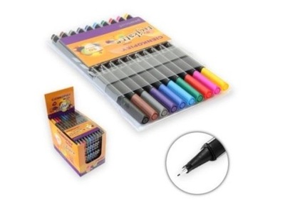 CIENKOPISY TRÓJKĄTNE 10 KOLORÓW