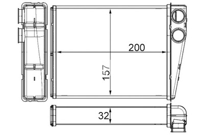 MAHLE CALENTADOR MERCEDES GL X164 M W164 R W251 V251 3.0-6.2  