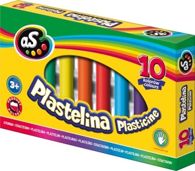 AS Plastelina szkolna 10 kolorów