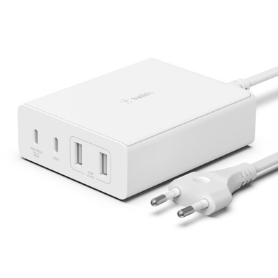 BELKIN Ładowarka 108W 4-porty GaN 2xUSB-A 2xUSB-C