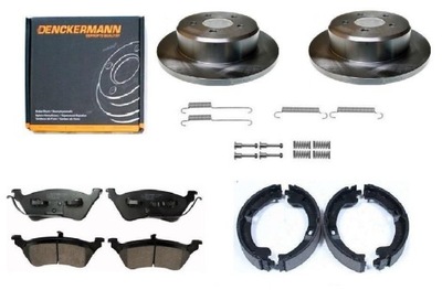 Тормозные диски тормозные колодки тормозные колодки пружина. dodge caravan задняя kpl фото №1