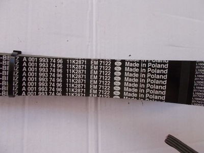 Mercedes actros ремень клиновой a0019937496 фото №1