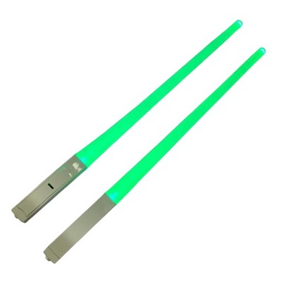 Pałeczki LED świecące mieczem świetlnym wielokrotnego użytku zielone