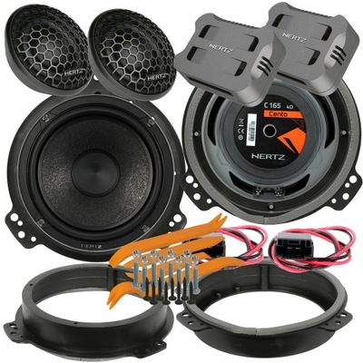 HERTZ ESK CK 165 ALTAVOCES AUDI A4 B6 B7 PARTE DELANTERA PARTE TRASERA  