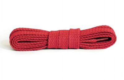 Wytrzymałe sznurowadła płaskie 120cm CZERWONE 120 SZNURÓWKI KLASYCZNE RED